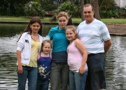 Paul Sheaffe & his 4 girls, 2006
